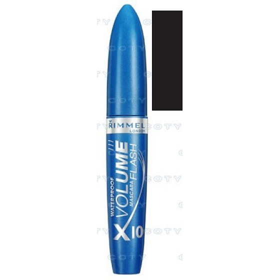 Rimmel London Volume Flash Waterproof Volume Mascara X10 Black 8 ml