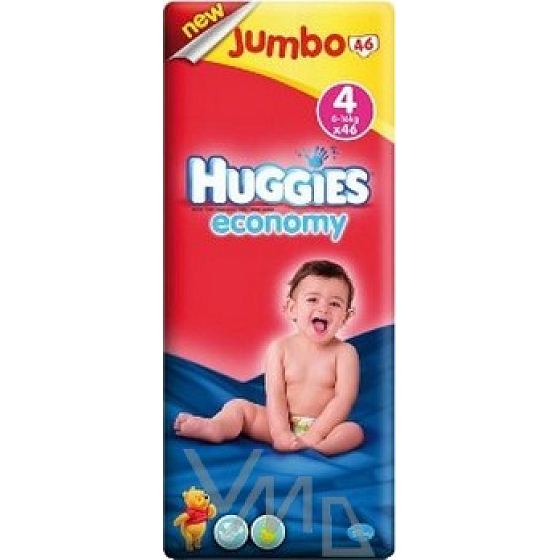 Huggies Economy Pack Jumbo size 4, diaper panties 46 pieces