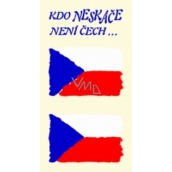 Arch Tattoo decals for face and body Czech flag 2 motif