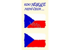 Arch Tattoo decals for face and body Czech flag 2 motif
