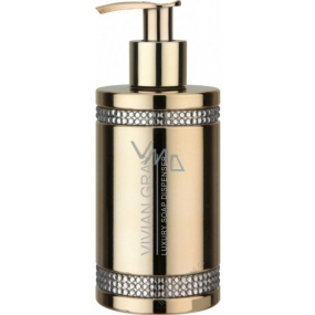 Vivian Gray Crystal Gold luxury liquid soap with a 250 ml dispenser