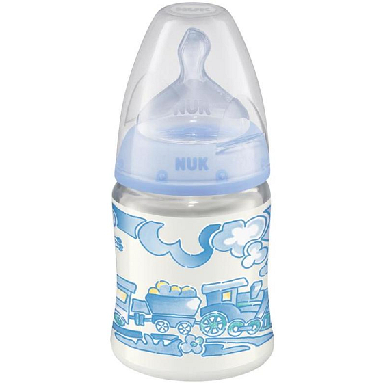 Nuk First Choice Baby Rose & Blue bottle 0-6 months blue various designs 150 ml