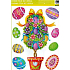 Window foil without glue Easter hologram shrub with Easter eggs 1 piece