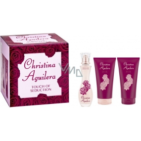 Christina Aguilera Touch of Seduction perfumed water for women 30 ml + shower gel 50 ml + body lotion 50 ml, gift set