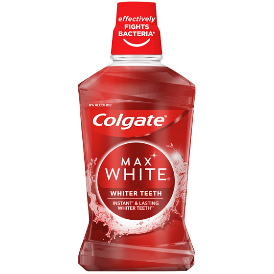 Colgate Max White Whiter Teeth mouthwash alcohol-free 500 ml