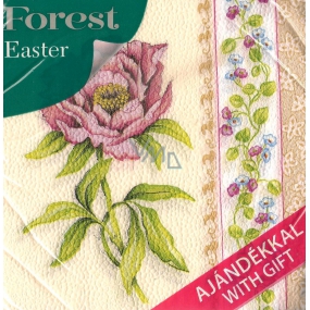 Forest Paper napkins 1 ply 33 x 33 cm 20 pieces Easter Pink Peony
