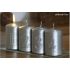 Lima Advent set with numbers candle silver cylinder 60 x 90 mm 4 pieces