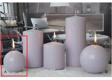 CANDLES 80 Ice pastel Light purple 3150