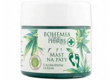 Bohemia Gifts Herbs Cannabis ointment for heels with hemp oil 120 ml