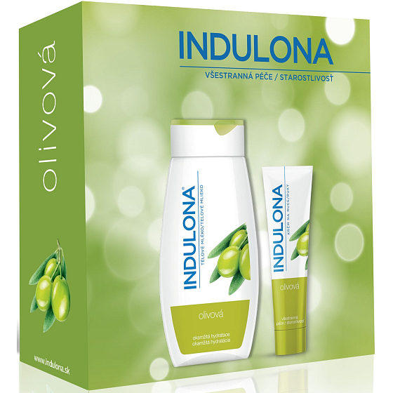 Indulona Oliva hand cream 85 ml + body lotion 250 ml, cosmetic set