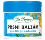 Dr. Popov Massage Chest Balm for Children for Respiratory Problems and Cough, Supporting the Release of Airways 50 ml
