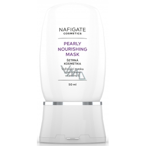 Nafigate Cosmetics Pearly Nourishing Nourishing Mask with Vitamin E Beads for Tired Skin 40+ 50 ml