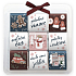 Nekupto Chocolate Christmas puzzle, Snowman 9 x 5 g, 11 x 11.5 x 0.7 cm