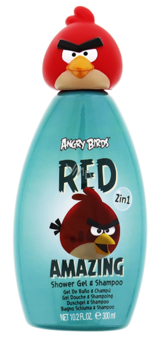 Angry Birds Red 3D 2in1 shampoo and shower gel 300 ml green - VMD ...
