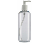 Transparent plastic bottle with a 300 ml dispenser