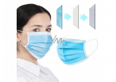 3-layer Premium non-woven disposable medical protective mask low breathing resistance 1 piece