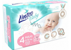 Linteo Baby Premium 4 Maxi 8 - 15 kg disposable diapers 50 pieces