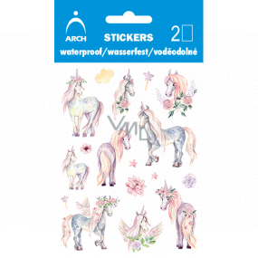 Arch Waterproof decorative stickers Unicorns 9.5 x 6.5 cm