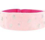 Headband textile elastic red and pink 2 pieces
