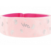 Headband textile elastic red and pink 2 pieces