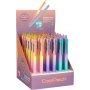 Colorino Rubber pen Pastel orange-violet, blue refill 0,5 mm