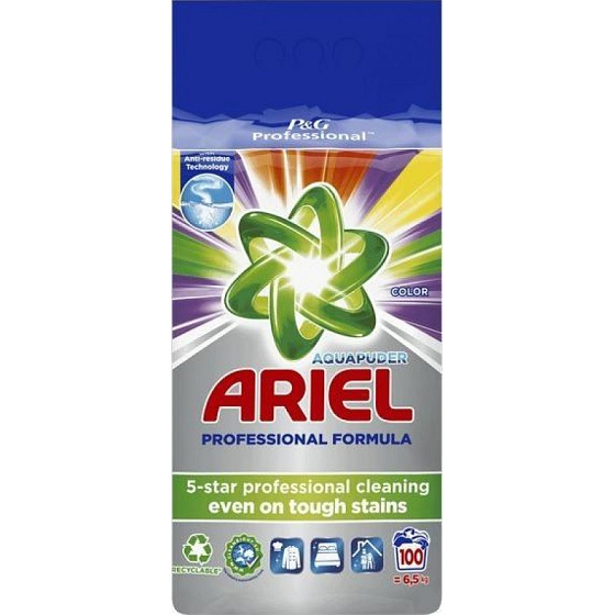 Ariel Aquapuder Color universal washing powder for coloured clothes 100 doses 6,5 kg