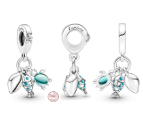 Sterling silver 925 Fish, sea turtle and shell 3in1, animal bracelet pendant