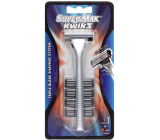 Super-Max Kwik3 disposable 3-blade shaver + 4 replacement heads for men