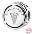 Charm Sterling silver 925 Physiotherapy, bead on bracelet employment