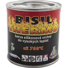 Bisil Thermo heat-resistant paint 700 °C, silver, 350 g
