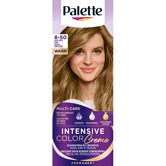 Palette Intensive Color Creme hair dye 8-50 Golden Light Blonde 50 ml