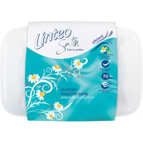 Linteo Satin Wet Toilet Paper Chamomile Plastic Box 70 Pieces