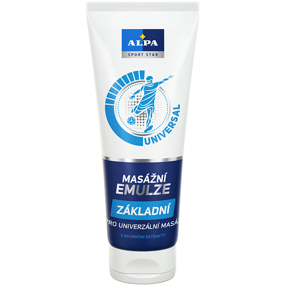 Alpa Sport Star Universal Basic Massage Emulsion with Herbal Extracts 210 ml