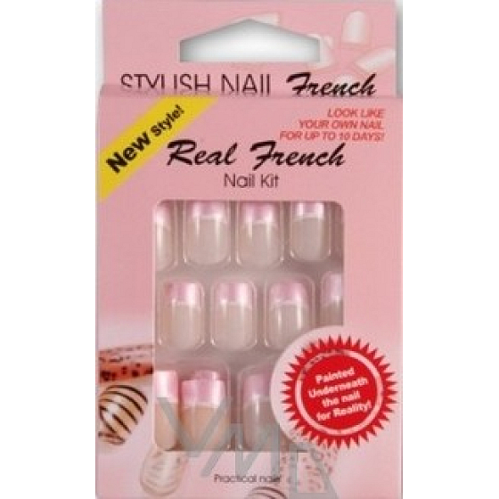 Ish Nail Real French style artificial nails for French manicure 24 pieces