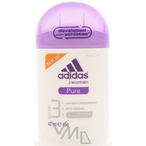 Adidas Action 3 Pure antiperspirant deodorant stick for women 42 ml