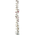 String wider and narrower fringes, silver length 200 cm