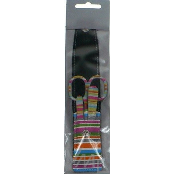 Color manicure with strips, dyed tools 10555