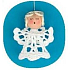 Crochet space angel with halo 6 cm
