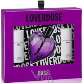 Diesel Loverdose perfumed water 50 ml + shower gel 50 ml + body lotion 50 ml, for women gift set