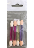 Eyeshadow applicator, double-sided colored 4 pieces 80060