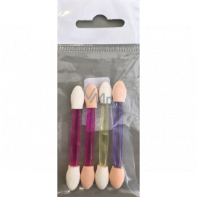 Eyeshadow applicator, double-sided colored 4 pieces 80060
