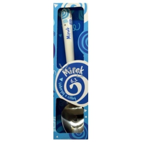 Nekupto Twister Spoon named Mirek blue 16 cm