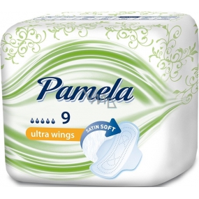 Pamela Ultra Wings Satin Soft sanitary napkins with wings 9 pieces