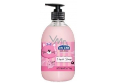 On Line Kids Time Jahoda tekuté mýdlo pro děti 500 ml
