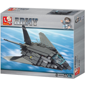 EP Line Sluban Army 9v1, Invisible Bomber F117 kit, 209 pieces, recommended age 6+