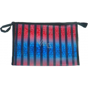 Case Red-blue-black stripes 27 x 18 x 7 cm 70270