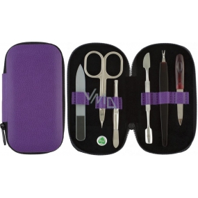Dup Manicure Ophthalmic Leatherette 6 Pieces Purple Pattern 230402-261