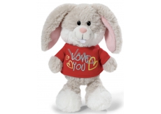 Nici Love You Rabbit in T-shirt Soft toy - the finest plush 20 cm