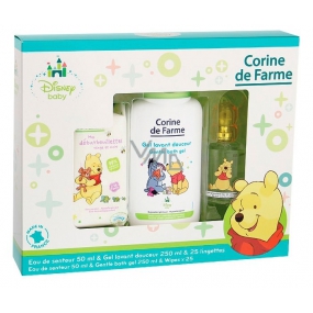 Corine de Farme Winnie the Pooh perfumed water for children 50 ml + shower gel 250 ml + wet wipes 25 pieces, gift set