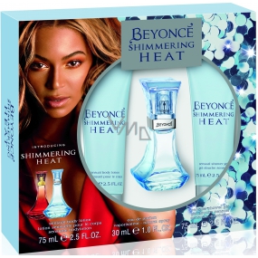 Beyoncé Shimmering Heat perfumed water for women 30 ml + shower gel 75 ml + body lotion 75 ml, cosmetic set